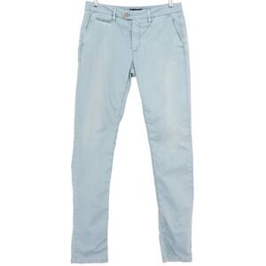 Axel's Robin.19 Mens Light Blue Cotton Stretch Chino Pants Made in Italy Size 32